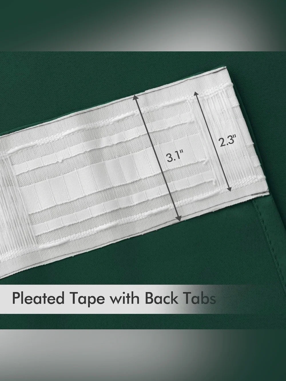 MIULEE Dark Green Blackout Curtains 84” x 32” 2 Panels